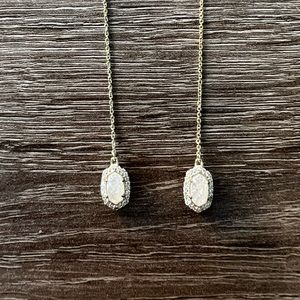 Kendra Scott Emilie Gold Drop Earring in Iridescent Drusy